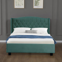 Paris Classic Green Fabric Bed