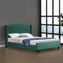 Paris Classic Green Fabric Bed