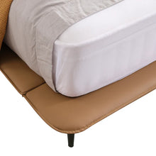 London High Legged Genuine Leather Bed