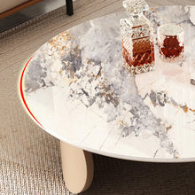 Elysian Elegance Round Marble Coffee Table