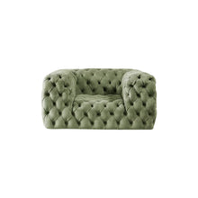 Fluff Cotton Single Seater Sofa - Avocado