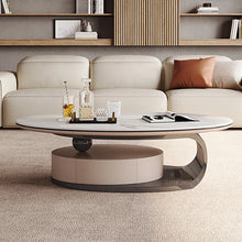 Serenity Oval Marble Coffee Table