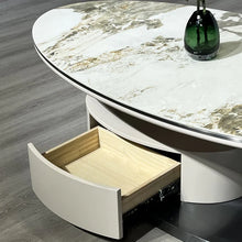Serenity Oval Marble Coffee Table