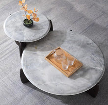 Elysian Elegance Round Marble Coffee Table