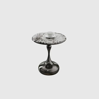 Aura Round Marble Side Table