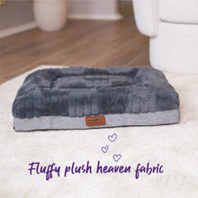 Cloud Comfort Dog Bed - Charcoal & Grey