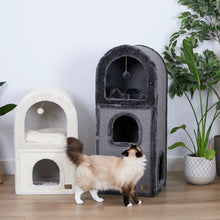 3 Chambers Cat Den - Charcoal