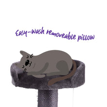 Grey Corner 3 Level Cat Playground