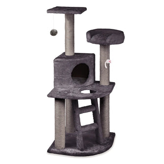 Grey Corner 3 Level Cat Playground