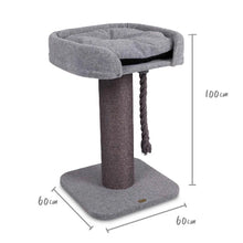 High Bed Cat Scratch Post - Ash