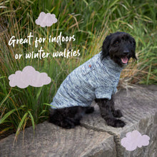 Hazy Grey Roll Neck Dog Jumper