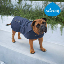 Aussie Oilskin Waterproof Dog Coat - Navy