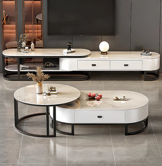 Toscano Luxe Coffee Table Set With TV Unit