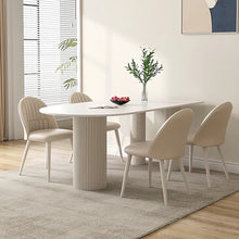 Modern Columnar White Dining Table