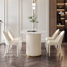 Modernist Oval Marble Dining Table