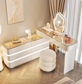 Cassi Luxe Dressing Table Set With LED Lights