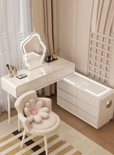 Eclat Makeup Desk Set With Cloud Shaped LED Mirror