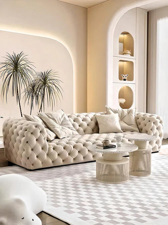 Velora Luxe Tufted Sofa