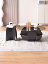 Obsidian Round Coffee Table Set