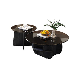 Obsidian Round Coffee Table Set