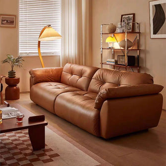 Victoria Heritage Genuine Leather Sofa
