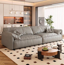 Modernist Bliss Genuine Leather Sofa