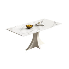Victoria White Marble Dining Table