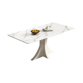 Victoria White Marble Dining Table