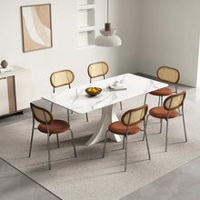 Victoria White Marble Dining Table