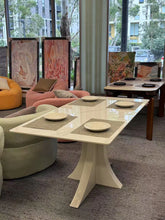 Victoria White Marble Dining Table
