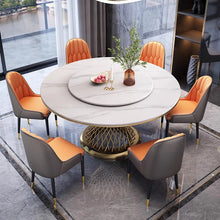 Aria Marble Round Dining Table