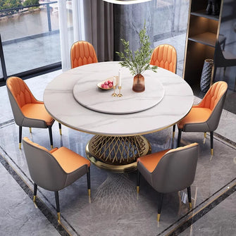 Aria Marble Round Dining Table