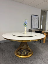 Aria Marble Round Dining Table