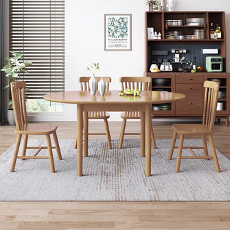 Extendable Oval Timber Dining Table