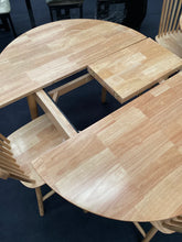 Extendable Oval Timber Dining Table