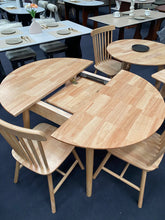Extendable Oval Timber Dining Table