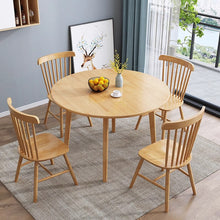 Round Timber Dining Table