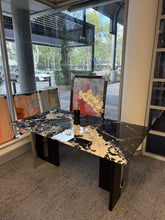 MARCIANO Black Marble Dining Table