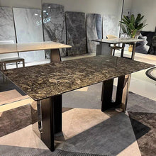 Fiona Elegance Black Marble Dining Table