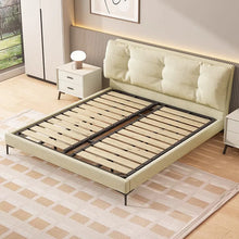 Lena Creamy Leather Bed