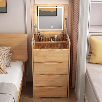 Oak Foldout Dressing Table