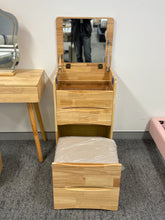 Oak Foldout Dressing Table