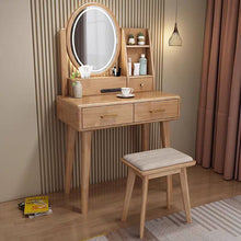 Vitale Solid Wood Dressing Table With LED Mirror