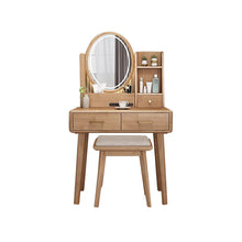 Vitale Solid Wood Dressing Table With LED Mirror