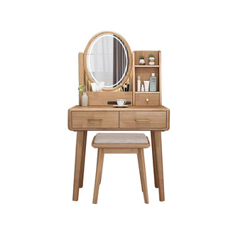 Vitale Solid Wood Dressing Table With LED Mirror