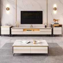 Eleganza White Marble TV Cabinet