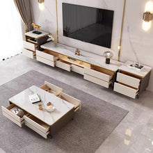 Eleganza White Marble TV Cabinet