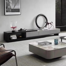 Julia Eclipse Extendable TV Cabinet With Marble Top