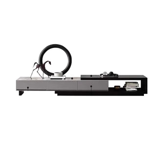 Julia Eclipse Extendable TV Cabinet With Marble Top