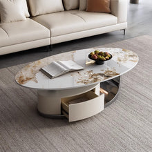Opulence Oval Marble Coffee Table
